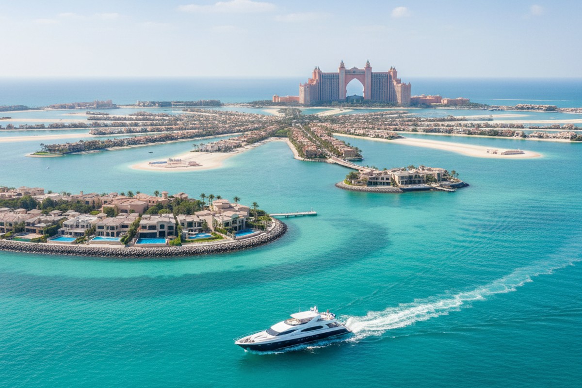 Yacht-Tour um Palm Jumeirah mit Blick auf Atlantis
