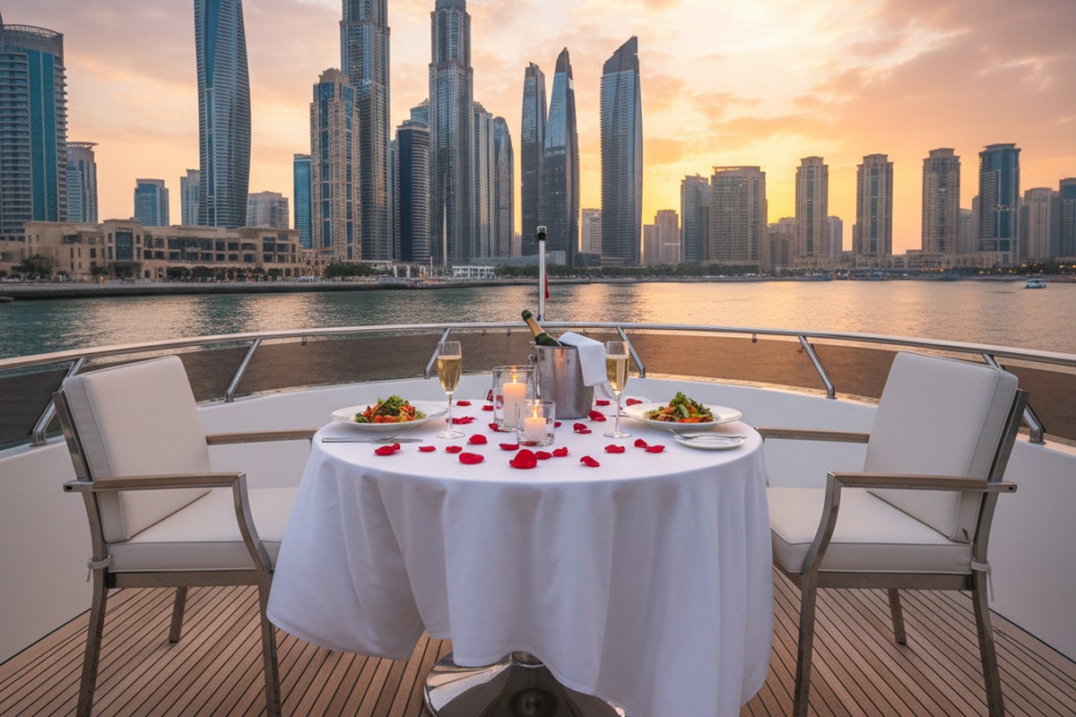Das beste Yacht-Dinner in Dubai