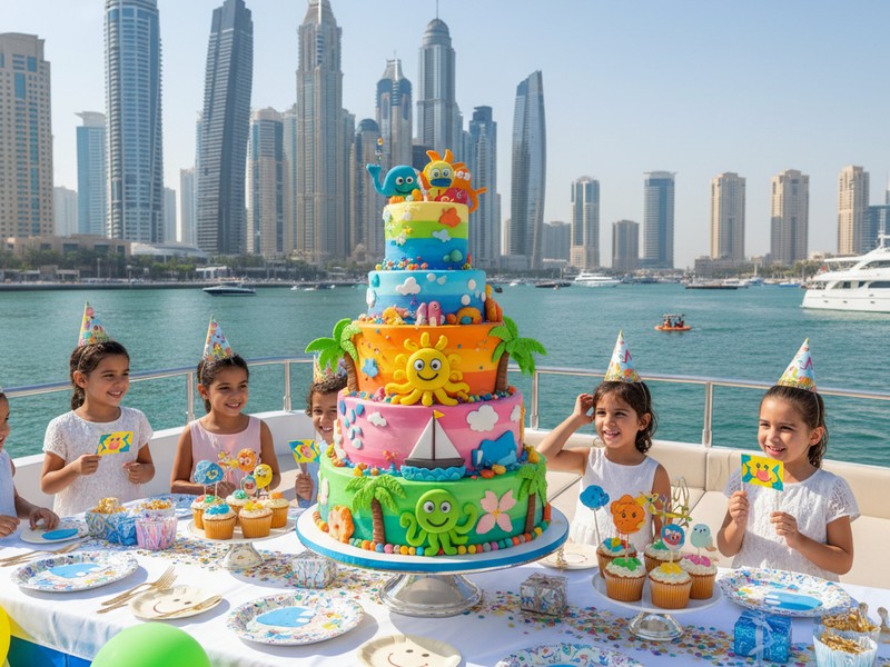 Colorful Kids Birthday Cake