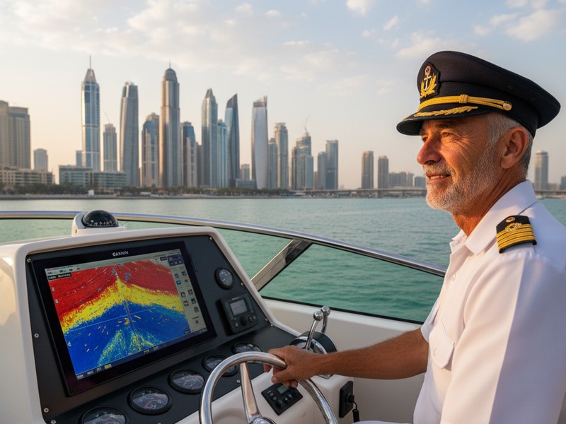 Professional fishing captain Dubai yacht charter
