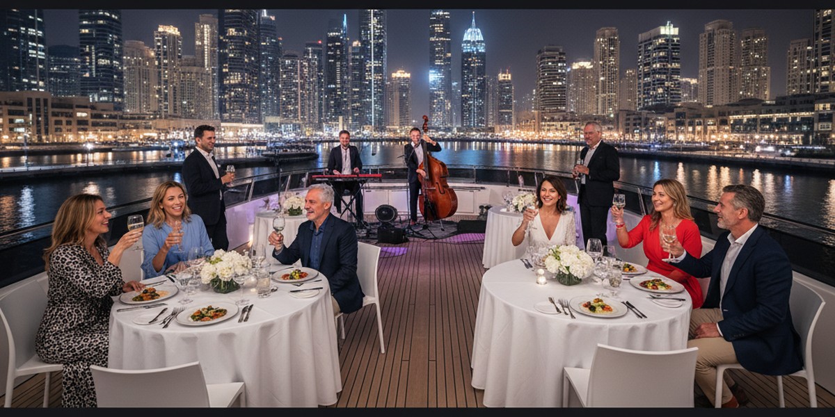 40th and 50th birthday milestone celebration on luxury mega yacht