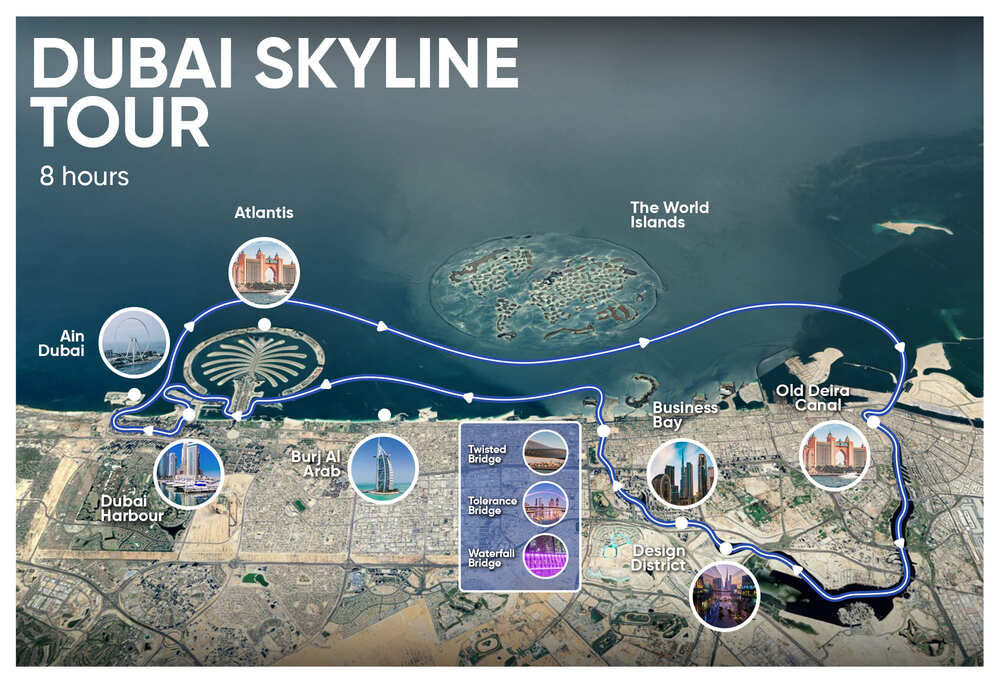 Expérience complète en yacht à Dubai - charter de luxe de 6+ heures couvrant tous les monuments et les World Islands