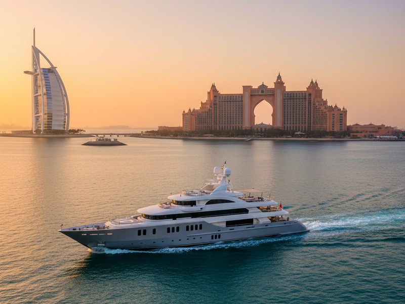 Itinéraire Icônes en yacht - Palm Jumeirah, Atlantis et Burj Al Arab expérience complète