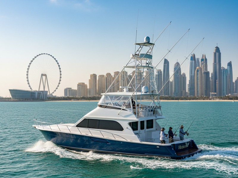 Dubai Marina JBR fishing route coastline