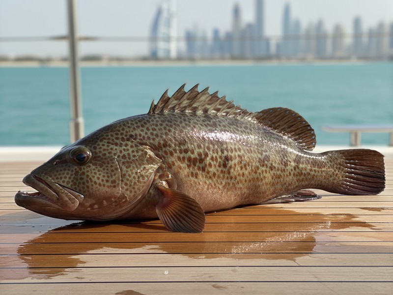 Grouper reef fish Dubai 8-12kg catch