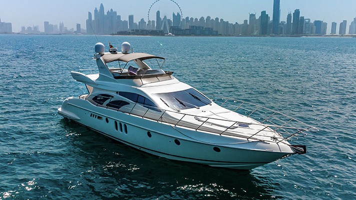 Azimut Lucky Star 62 ft yacht charter Dubai