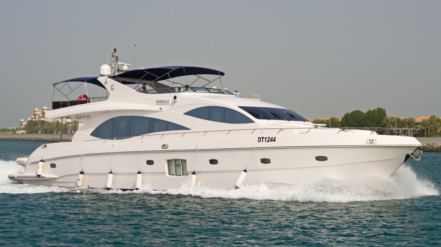 Majesty Emerald 88ft mega yacht birthday Dubai