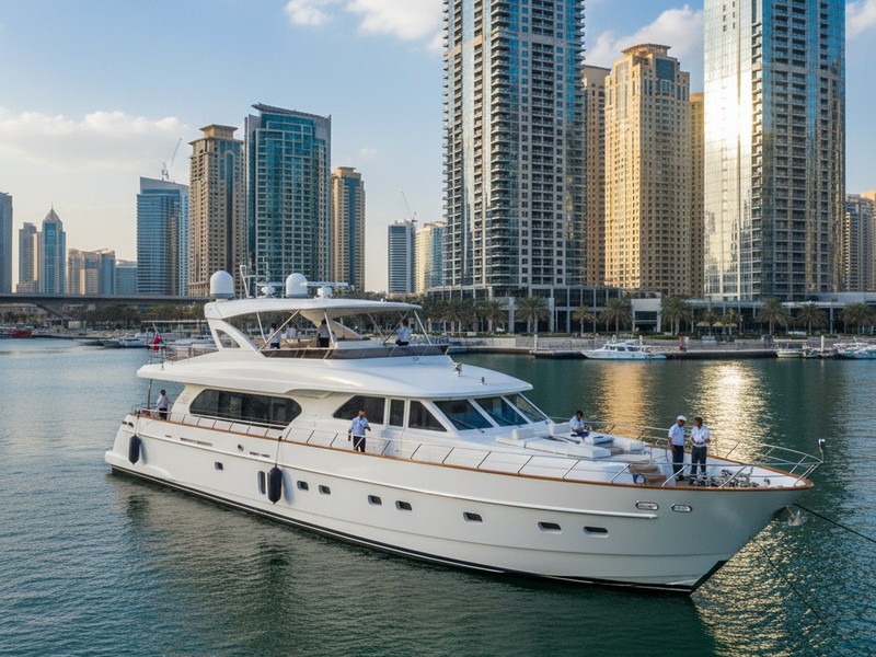 Superyacht Dubai corporate charter — Majesty 88 ft luxury event hire